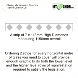 Glass Manifestation 113mm DIAMONDS