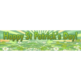 St. Patricks Day Banner 8ft x 2ft