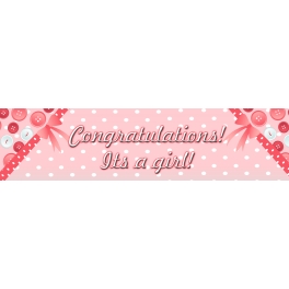 Its a Girl! Banner 8ft x 2ft