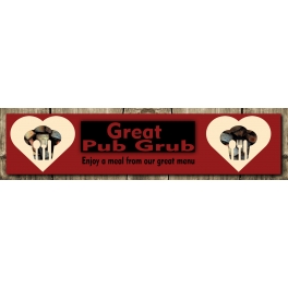 Pub Grub Banner  8ft x 2ft
